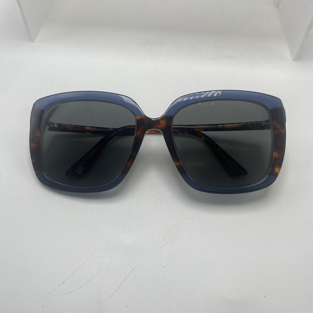 Anne Klein Sunglasses Women FRAME ONLY AK7066 55-18-135 Blue Tortoise 524 - Picture 3 of 16